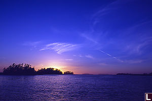 Mostly Blue Sunset