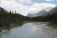 Kootenay River With Mountains