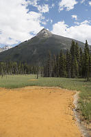Orange Soil With Stream Boundary