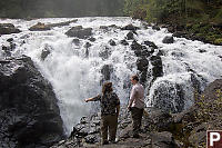 Mike And Eric Looking On Falls