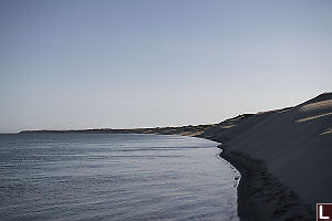 Sand Dunes Near Sunset