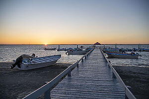 Sunset At Dock