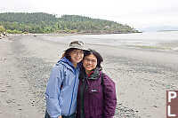 Jin And Helen On Beach