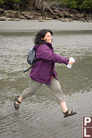 Jin Jumping Over Stream