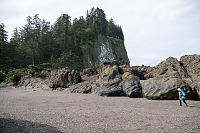 Sculpted Rocks On Pebble Beach