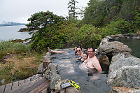 Family In Hot Spring