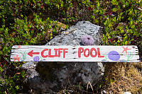 Sign For Hot Spring Pool