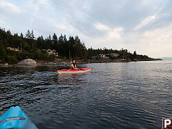 Claira Paddling In Bay