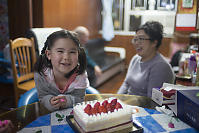 Nara Putting Candles On My Cake