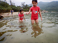 Looking For Shells On Beach