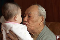 Great Grandfather Making Faces