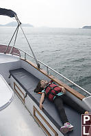 Nara Passed Out On The Upper Deck