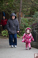 Theresa And Claira Walking