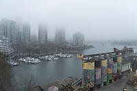 Fog Behind Cement Plant