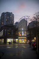 International Village With Sunset Clouds