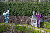 Claira Making Faces With David Douglas