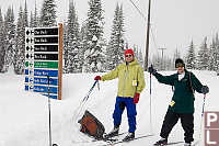 Mark And John Next To Sign
