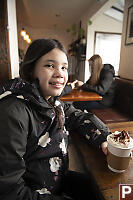 Claira With Hot Chocolate