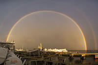 Composite Rainbow Over Ferry