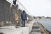 Grumpy Grandpa On Breakwater