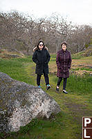 Helen And Mom Walking On Trail