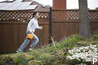 Nara Running To Find Eggs