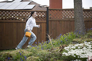 Nara Running To Find Eggs