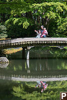 Helen Nara Claira With Reflection On Bridge