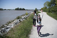 Claira Running On River Walk