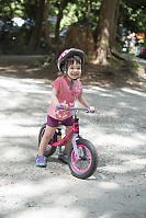 Claira Grinning On Her Bike