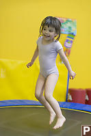 Claira Jumping On Trampoline