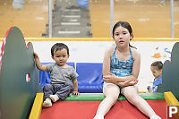 Evan And Nara In Baby Park