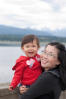 Nara And Helen At Comox Breakwater