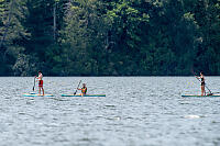 Paddleboarding On Elk Lake