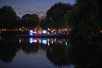 Lights Reflected In Lake