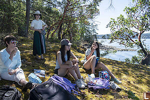 Eating Lunch On Overlook