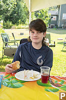 James Is Ready For Breakfast