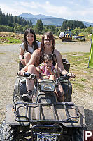 Madison Kayla And Claira On ATV