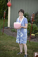 Mom With Pink Fluffy