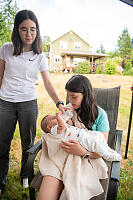 Nara Holding The Bottle For Walter