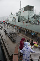 Walking Down Gangplank