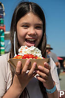 Strawberry Whipped Cream Mini Donuts
