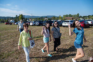Walking Up Parking Lot