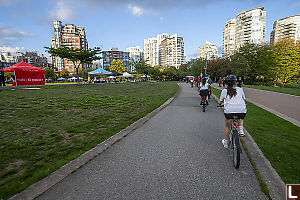 Riding Past David Lam Park