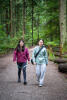 Nara And Claira Walking At Endowment Lands