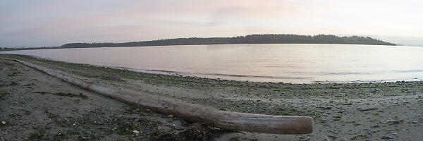 James Island From Saanich Spit At Sunrise