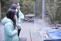 Park Guide Explaining Salmon Lifecycle