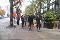 Walking Around Building