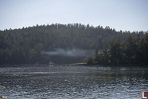 Smoke Over Ocean
