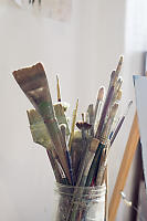 Rim Highlights On Paintbrushes